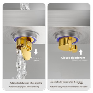 YOTO in acciaio inox a prova di odore scarico a pavimento doccia rettangolare striscia di bambù bagno esteso tipo striscia di drenaggio dell'acqua - Product Image 3
