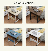 Bureau d'Étude pour Étudiant Blanc Réglable en Hauteur, Dessus en Bois Moderne, Bon Marché, avec Roues Mobiles, Support pour Ordinateur Portable – En Vente