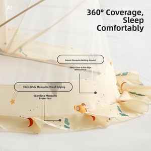 Mosquitero Plegable para Bebé, Mosquitero Infantil para Cama, Mosquitero sin Fondo para <span class=keywords><strong>Cuna</strong></span>, Uso Doméstico, Sin Instalación - Product Image 4