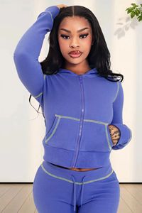 Automne haute qualité Sport de plein air à capuche 2 pièces femmes survêtement ensemble pantalons de survêtement Jogging vêtements de sport femmes ensembles vêtements de sport - Product Image 5
