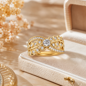 Anillo tallado en forma de corazón para mujer, estilo nupcial, diseño vintage, accesorio para el dedo de uso diario - Product Image 6