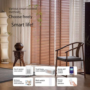 Persianas de Madera Maciza Personalizadas, Persianas Eléctricas de Madera, para Dormitorio, Estudio, Sala de Estar y <span class=keywords><strong>Comedor</strong></span> - Product Image 5