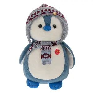 Manufacturer creative dorky penguin plush doll marine animal children doll cute scarf penguin plush toys