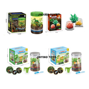 JinYing Mini Dinosaurier-Garten Dampfspielzeug Wissenschaftliches Lernspielzeug Leuchtende DIY Dino-Welt Beleuchtetes Terrarium-Werkzeugset für Kinder - Product Image 5