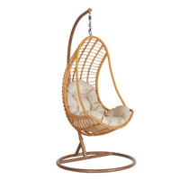 Chaise d'oeuf de meubles en rotin d'extérieur suspendu 2025 bon marché chaise d'oeuf en plastique vivante