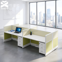 Table de bureau modulaire pour centre d'appels et postes de travail BPO, mobilier de bureau