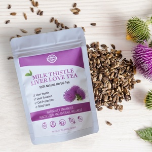 Chinaherbs - Mezcla de Semillas de Cardo Mariano Orgánicas Tostadas, Té Saludable para el Hígado y los Riñones, en Caja/Bolsa/Taza, Venta al por Mayor - Product Image 1