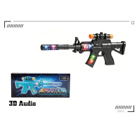 Pistolet jouet à balles souples simulées colorées HTL avec lumière et sons, pistolet jouet électrique avec pulvérisation de flamme et lanceur pour enfants