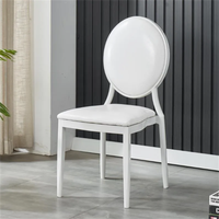 Chaise de salle à manger moderne en métal doré, coussin en tissu empilable pour la maison, le bureau, l'école, les mariages, les banquets et les hôtels