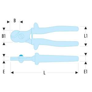 FACOM - 412.150AVSE VSE série 1,000 Volt coupe-câble isolé en cuivre-alu 1000V PINCES ET COUPE ISOLÉS - Product Image 2