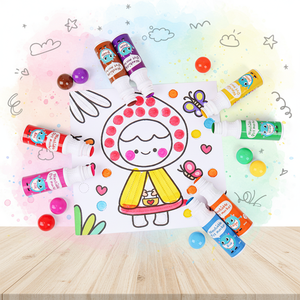 Marqueurs à points Superdots en promotion, 18 mm, éponge, lavables, non toxiques, marqueurs d'art à peinture acrylique pour le dessin - Product Image 6