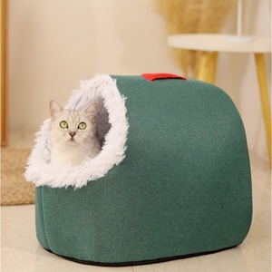 تصميم جديد وصديقه للأماكن المغلقة لطيف فاخر سرير الحيوانات الأليفة مهدئ قابل للغسل لينة أسفل مقاومة للانزلاق للكلاب والقطط والحيوانات الصغيرة - Product Image 2