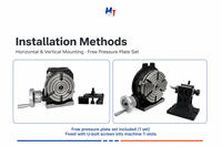 Tête de division de haute précision, table rotative FC30 en fonte, échelle 360 degrés, pour fraiseuse verticale et horizontale 75-400 mm