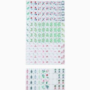 Modern Style American <b>Mahjong</b> <b>Set</b> Red White Acrylic Tiles with Jokers and Dragons Portable 4-Player Card Game - Product Image 5
