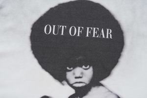 Camiseta Gráfica Vintage Lavada Personalizada con Estampado de Retrato de Boxeo 'OUT of <span class=keywords><strong>FEAR</strong></span>', Estilo Casual Oversize - Product Image 2