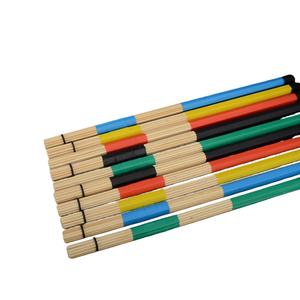 Par de <span class=keywords><strong>baquetas</strong></span> de bambú Rute <span class=keywords><strong>y</strong></span> cepillos para juego de batería Kit de batería de jazz Accesorio de instrumento de percusión duradero - Product Image 2