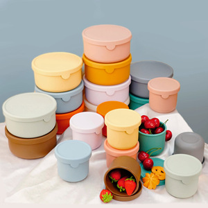 Portable 250ml Silicone Lunch Box Micro-ondes avec <span class=keywords><strong>Rond</strong></span> Style <span class=keywords><strong>Bento</strong></span> Japonais pour Adultes et Nouveau-nés Sans BPA - Product Image 6