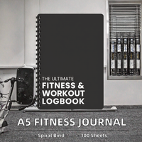 Carnet de suivi d'entraînement de gym numérique A3 (6 x 8 pouces) à spirale, 100 feuilles, avec couvertures en plastique – Le journal de fitness ultime