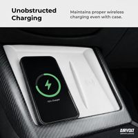 Housse de protection pour chargeur sans fil Tesla Model Y Juniper (2025/2026) & Model 3 Highland (2024/25/26) – Charge sans obstruction – Noir