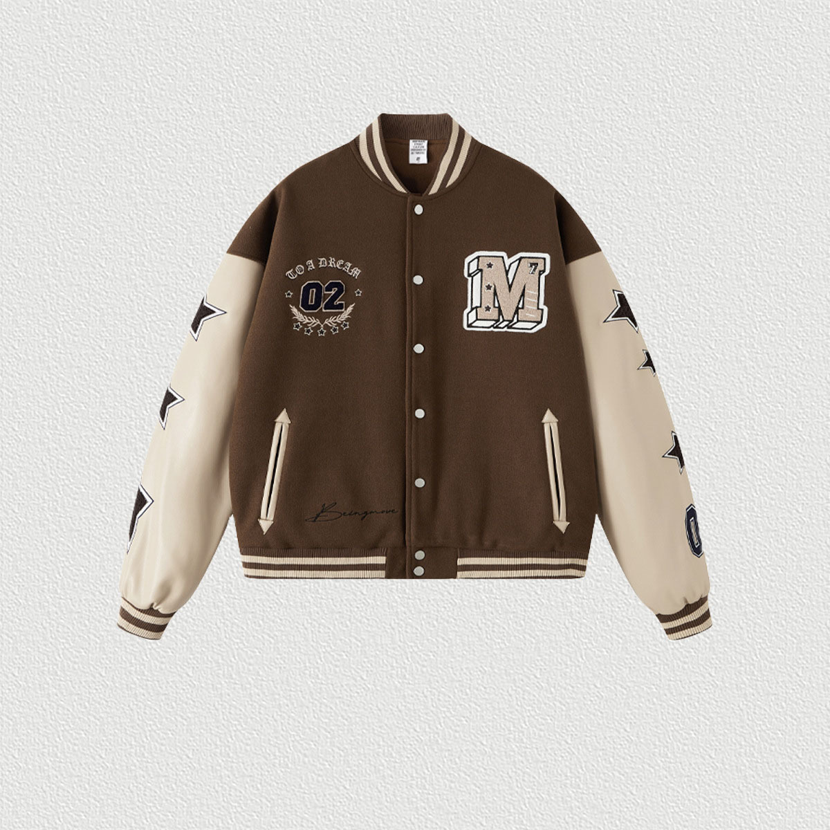 Custom Men's Varsity Baseball Letterman Jacket - Durable & Stylish