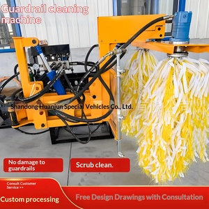 High-speed guardrail cleaning <b>machine</b>, central median corrugated guardrail cleaning equipment, vehicle-mounted guardrail cleaner - Product Image 2