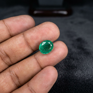 Émeraude naturelle zambienne ovale de 3,90 carats, pierre précieuse non montée, certifiée IGITL, émeraude verte pour bijoux fins, bague, pendentif - Product Image 1