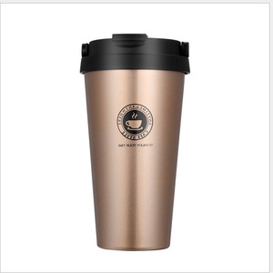 Gobelet isotherme en acier inoxydable 16oz à double paroi, tasse à café de voyage pour hommes et femmes, utilisation en extérieur - Product Image 3