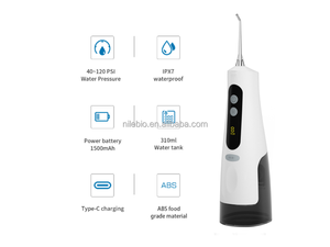 <span class=keywords><strong>Irrigador</strong></span> Bucal Portátil Mini con 3 Modos Ajustables, Resistente al Agua IPX7, Recargable por USB-C, Tanque Desmontable de 300 ml - Product Image 4