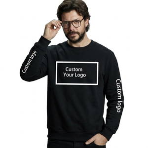 Sudadera de algodón con cuello redondo para hombre, camisa masculina de manga larga con diseño personalizado, OEM, 2023 - Product Image 1