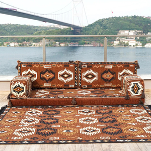 Brun traditionnel arabe Majlis sectionnel canapé ensemble haute qualité <span class=keywords><strong>marocain</strong></span> coussin dos Durable modulaire <span class=keywords><strong>salon</strong></span> meubles - Product Image 4