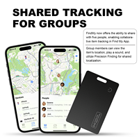Traceur de cartes Find My Mini Tag pour iOS avec télécommande, étanche IP68, suivi en temps réel pour téléphones, portefeuilles, clés