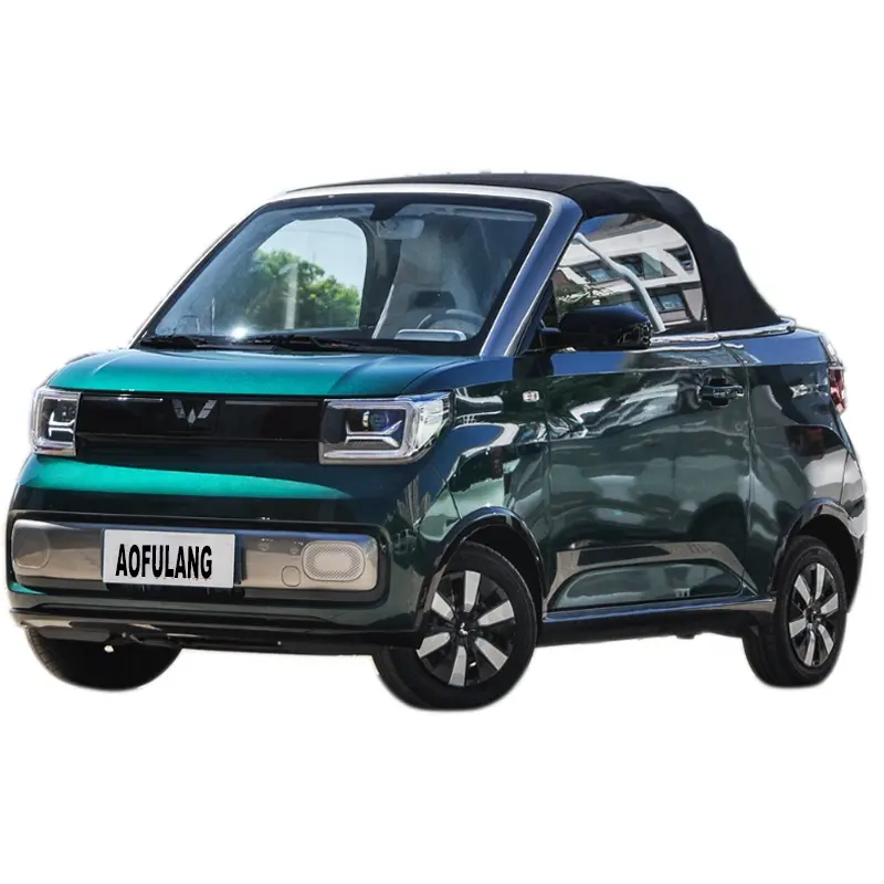 グリーンコンバーチブル2023小型中古車Wuling Hongguang Mini EV Macarone New Energy Vehicles