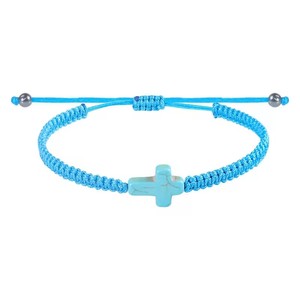 Bracelet de <span class=keywords><strong>prière</strong></span> tressé à la main en corde colorée, motif croix, inspirant, religieux, chrétien, de protection - Grande Vente - Product Image 5