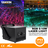 Projecteur laser d'animation 3D RGB 5W/10W avec prise en charge ILDA et DMX, lumière de scène extérieure étanche pour événements, concerts et spectacles