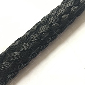 Factory Price 4mm 6mm 8mm 10mm Black Color Hollow Braided 16 Strand <strong>Polyethylene</strong> <strong>Rope</strong> With High UV Resistance - Product Image 2