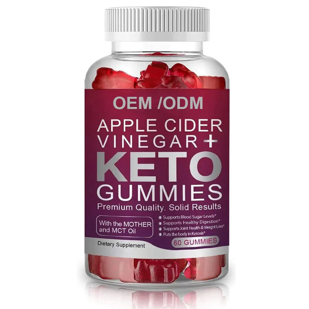 Apple Cider Vinegar KetoGummies健康的な体重管理サプリメント、MCTオイルとACVと母親