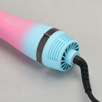 ENZO Brosse Soufflante Chauffante 3-en-1 1500W, Lisseur et Sèche-Cheveux Électrique en Nylon pour Usage Domestique, Hôtelier, Salon et Commercial