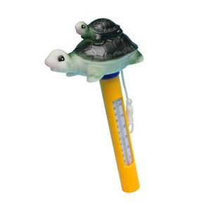 Thermomètre de <span class=keywords><strong>piscine</strong></span> extérieure en plastique, animaux flottants, <span class=keywords><strong>canard</strong></span> jaune, taureau, baleine, tortue - Product Image 5