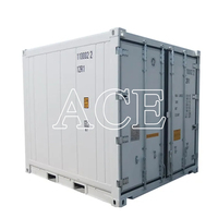 Conteneur frigorifique en acier et aluminium certifié BV de 10 pieds avec plancher en T et unité de refroidissement Carrier, capacité de 12,5 m³, à vendre