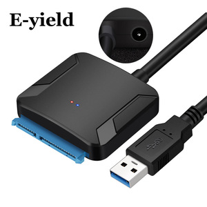 Cable adaptador E-yield USB 3.0 a SATA para HDD/SSD de 2.5 y 3.5 pulgadas con puerto DC - Product Image 1