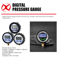 Manomètre numérique de pression des pneus 0-200 PSI, manomètre LCD précis avec couvercle de protection pour gonfleur de pneus de voiture, camion, moto