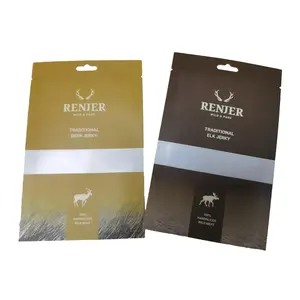 אריזת בשר בקר מודפס מותאם אישית שקיות פלסטיק עם אטם 3 צד חום והוכחה דליפה עבור סטייק - Product Image 6