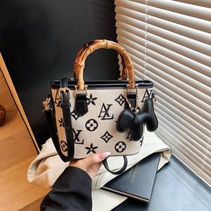 Bolso de Hombro Casual de Tamaño Pequeño para Mujer, Diseño Geométrico, Doble Asa, Marca Privada, Bolso Tote de Diseñador, Duradero - Product Image 6