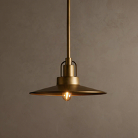 Luminaire suspendu en métal de style industriel nordique avec un éclairage intérieur blanc chaud et protecteur pour les yeux, couleur gris foncé/blanc