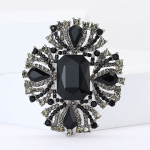 เข็มกลัดดอกไม้ขนาดใหญ่สำหรับเด็ก ทำจากโลหะผสมชุบทอง เหมาะสำหรับงานแต่งงาน งานหมั้น ของขวัญสุดหรู อุปกรณ์เสริมสำหรับกระเป๋า - Product Image 4