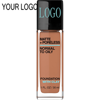 Fond de teint liquide waterproof à marque privée qui affine les pores et offre une couvrance naturelle