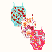 Combinaison bébé fille sans manches et en camisole en bambou bio, body durable pour nouveau-né, combinaison bébé personnalisée, vêtements bébé en jersey