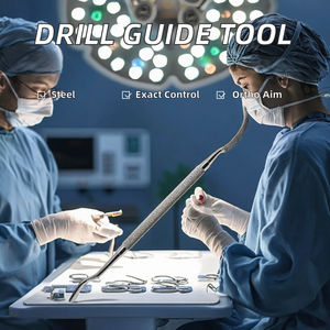 C-type Stainless Steel <b>Drill</b> <b>Guide</b> Sight Knee Ligament Shoulder Femoral Tibia Aimer Guider with Lock Catch By Blush Surgical - Product Image 2