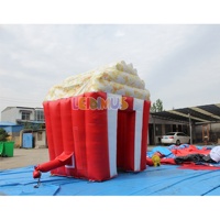 Cabine de pop-corn gonflable extérieure mobile Tente de stand de pop-corn gonflable personnalisée pour la publicité château gonflable enfants adultes