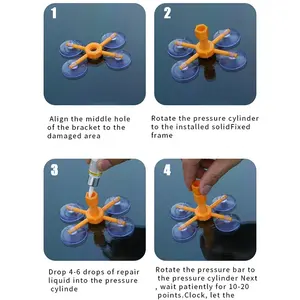 Hızlı düzeltme araç ön camı tamir kiti DIY oto pencere teli parlatma aracı kırık cam cam cam iç<span class=keywords><strong>in</strong></span> reçine mühürleyen onarım sıvı - Product Image 3